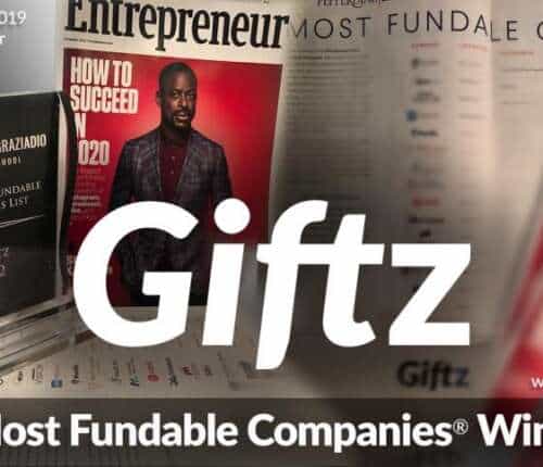 Giftz wins best company